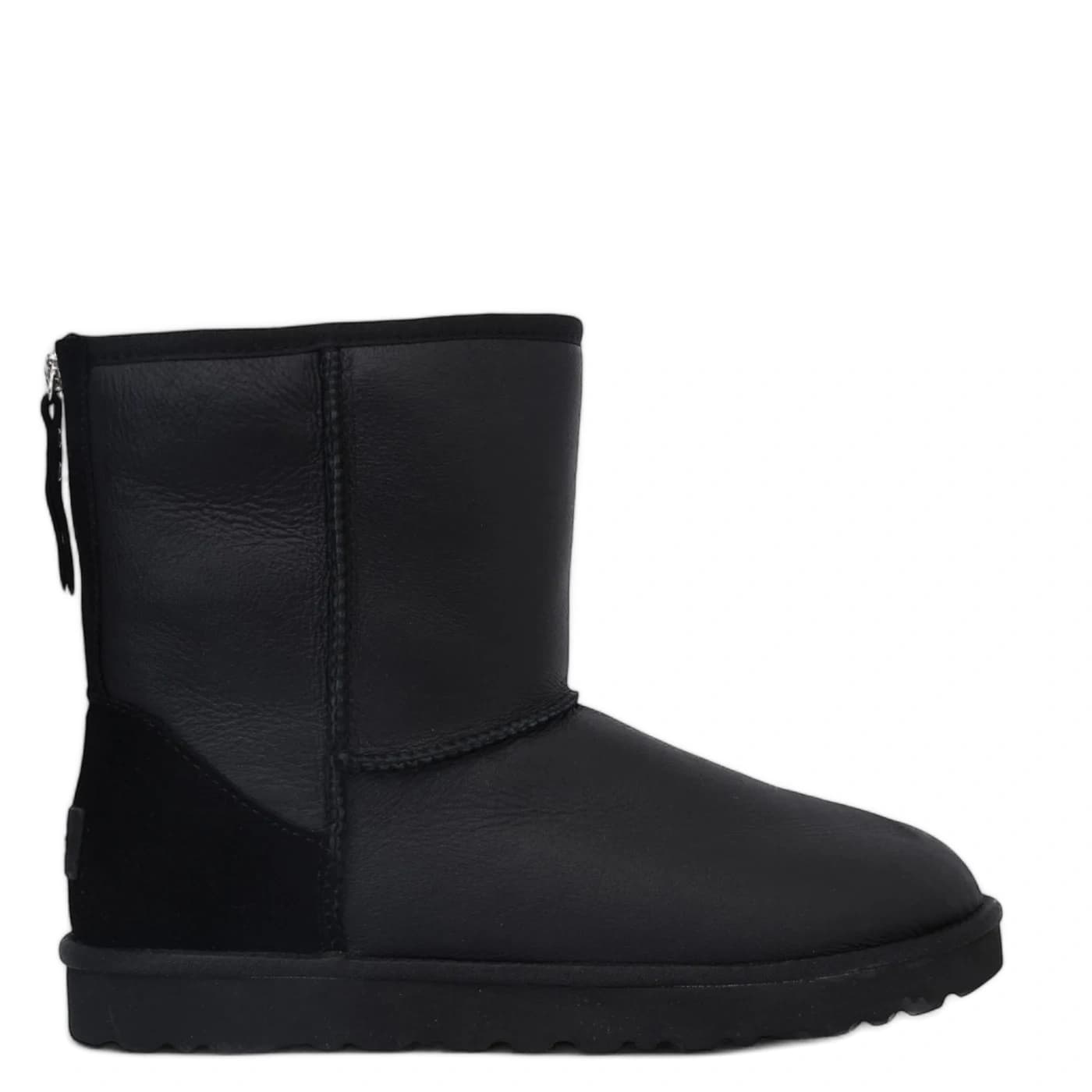 UGG Mens Classic Short Zip Metallic - Black
