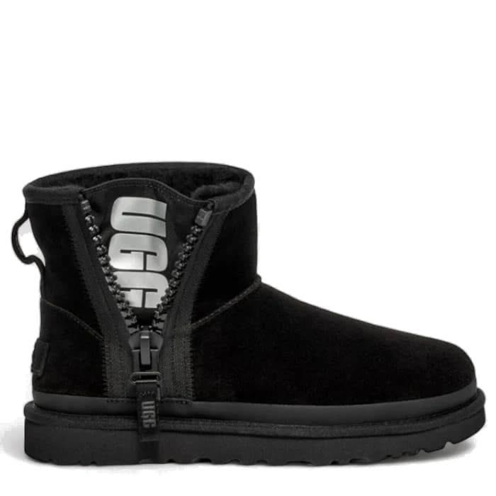 UGG Classic Mini Zipper Tape Logo - Black
