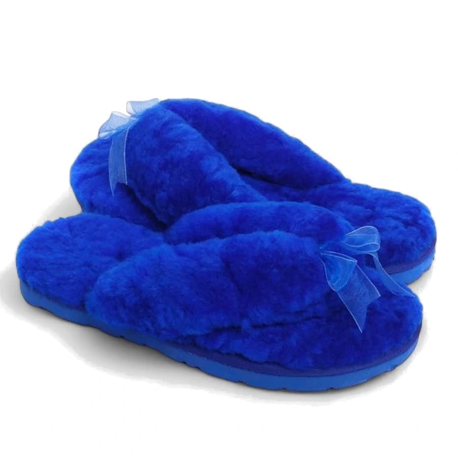 UGG Fluff Flip Flop - Blue — фото 1