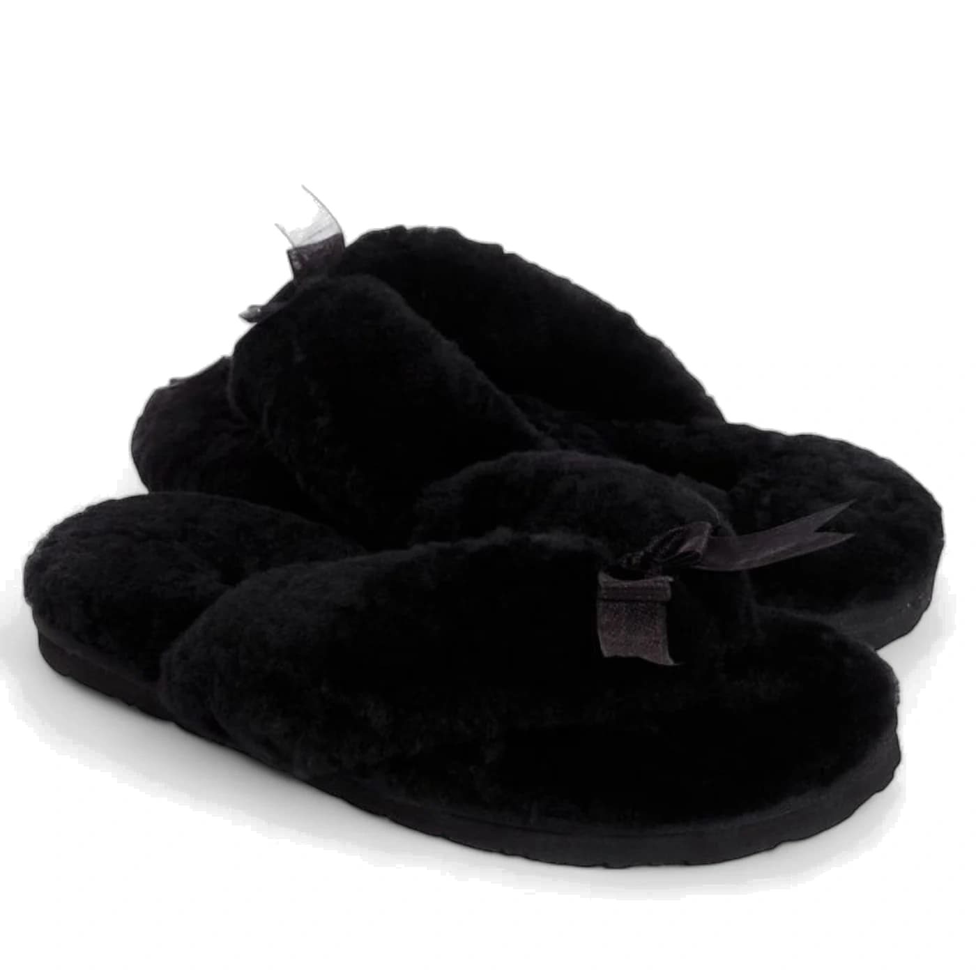 UGG Fluff Flip Flop - Black — фото 1