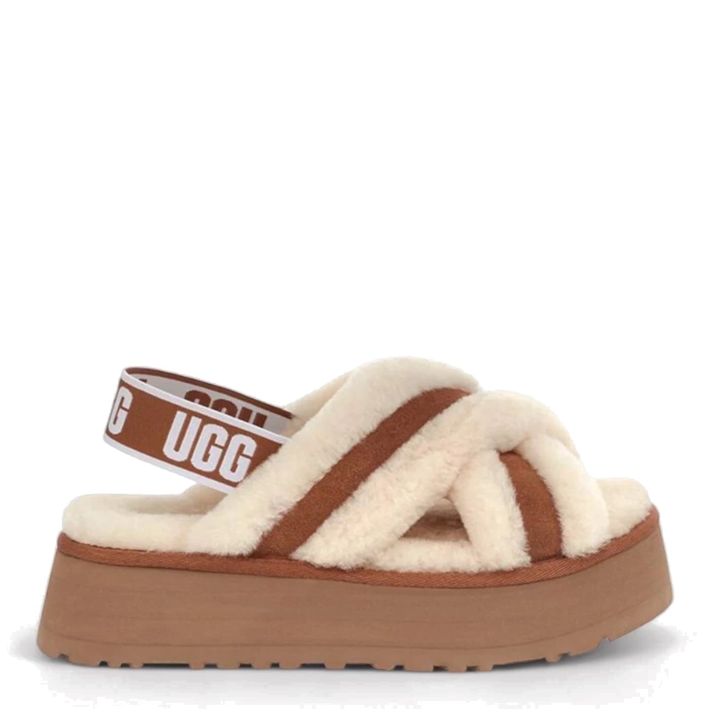 UGG Disco Cross Slide - Chestnut — фото 1