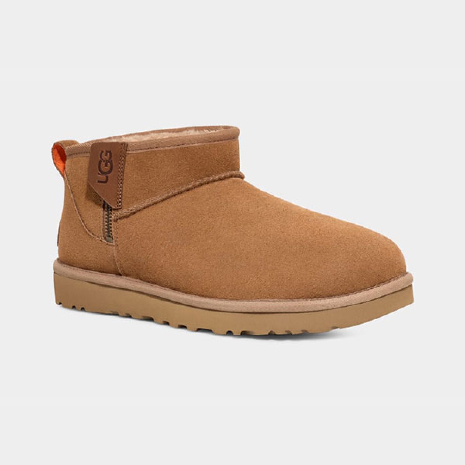 Classic Ultra Mini Zip Boot Chestnut / Orange Soda