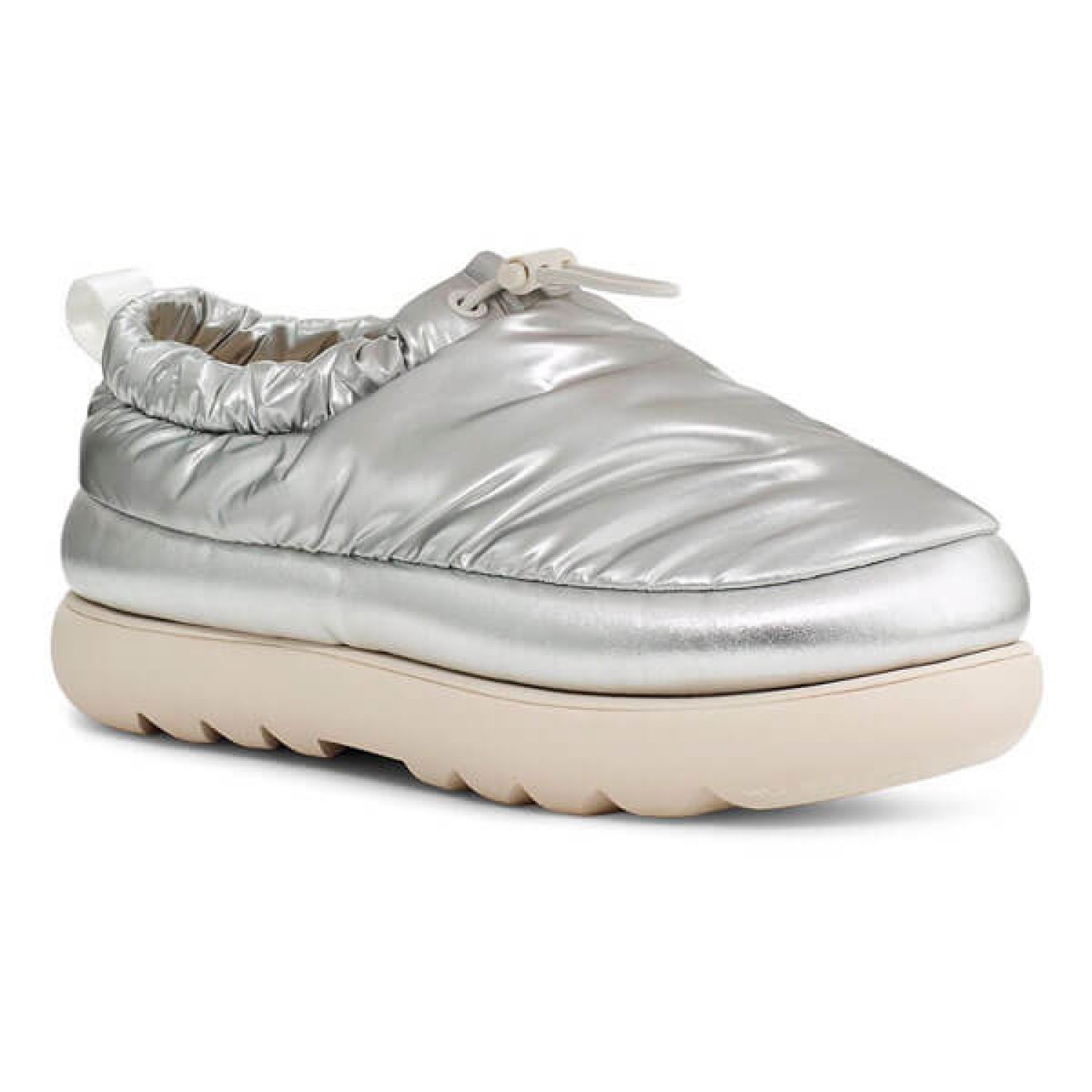 Maxi Braid Clog Silver