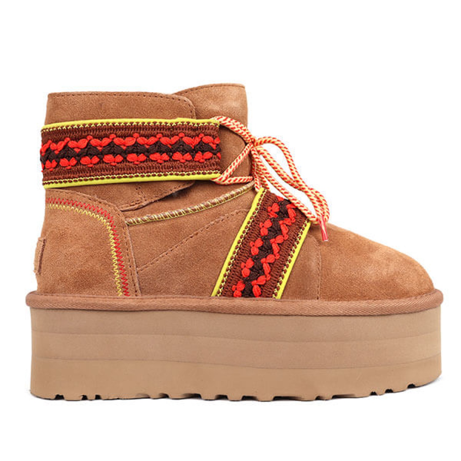 Mini Braid Platform Chestnut