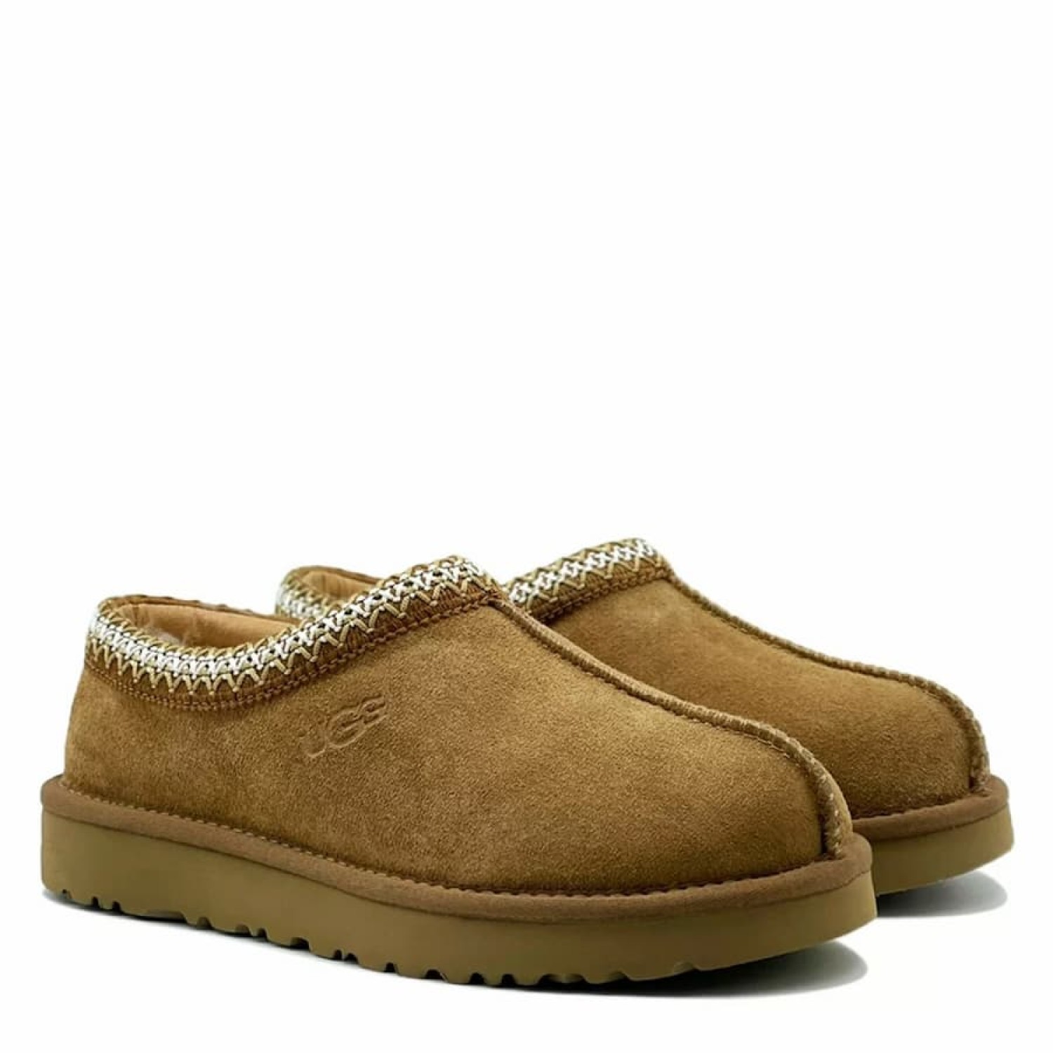 Tasman Suede Slippers Chestnut