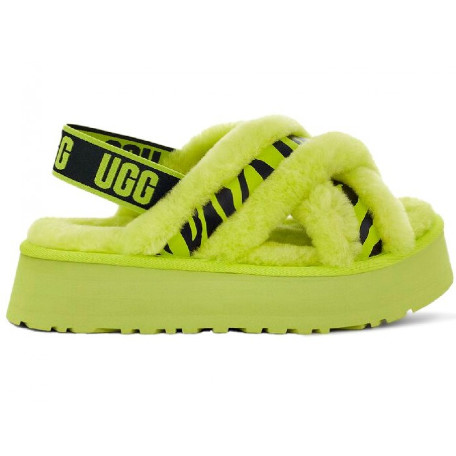 Disco Cross Slide Animalia - Key Lime