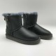 UGG Mini Double Zip Metallic Grey