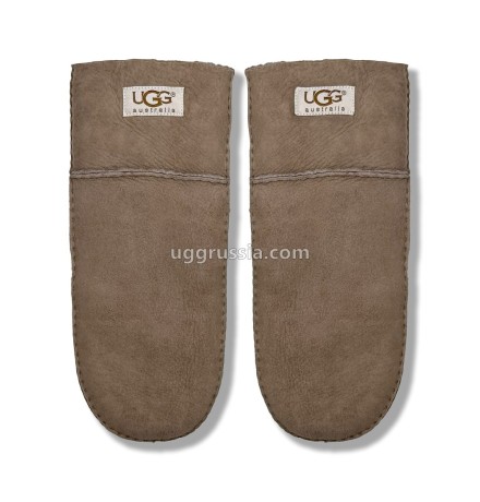 UGG Варежки Замшевые Женские Серые