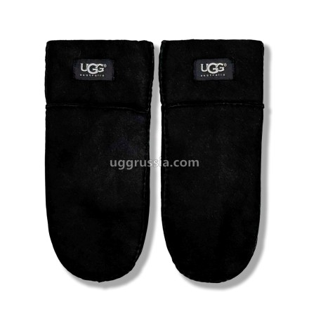 UGG Варежки Замшевые Мужские Черные