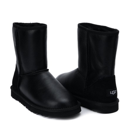 UGG Classic Short Metallic Black