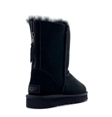 UGG Classic Short Zip Black (Без Камней)