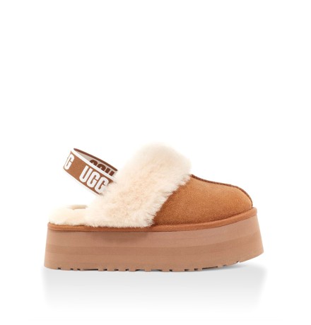 UGG Funkette Suede Platform Chestnut