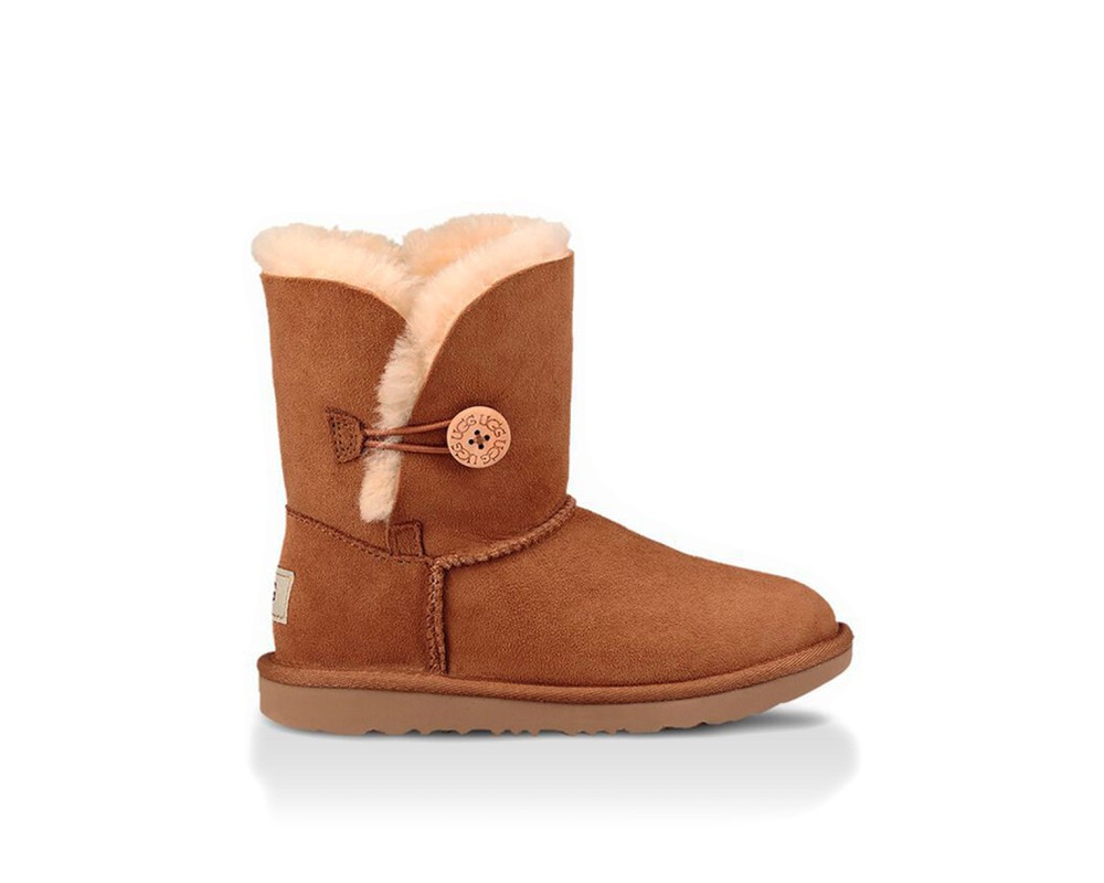 Купить UGG Kids Bailey Button Chestnut