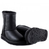 Купить UGG Kids Classic Short Metallic Black