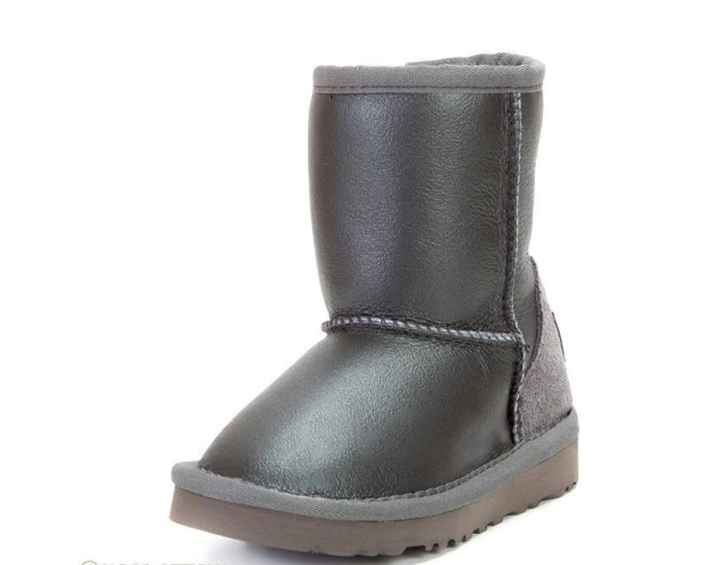 Купить UGG Kids Classic Short Metallic Grey