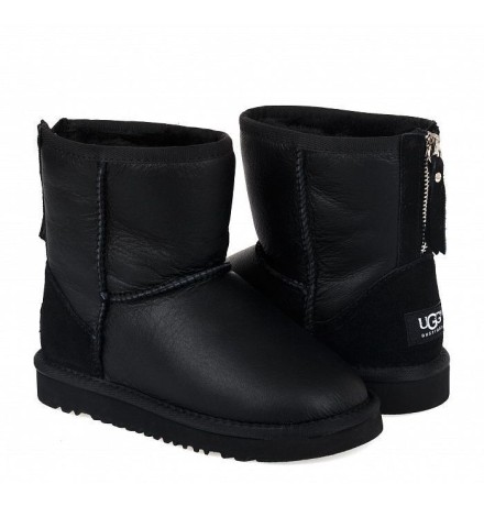 UGG Kids Zip Metallic Black