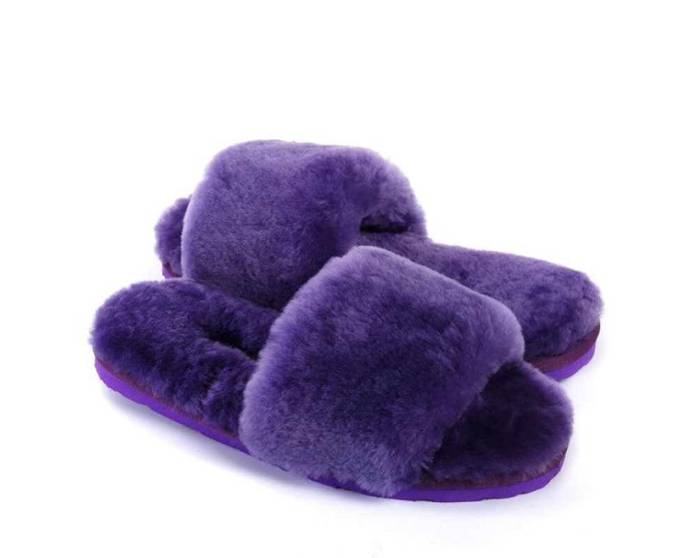 Купить UGG Fluff Slide Slippers Purple