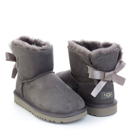 UGG Bailey Bow Mini Grey