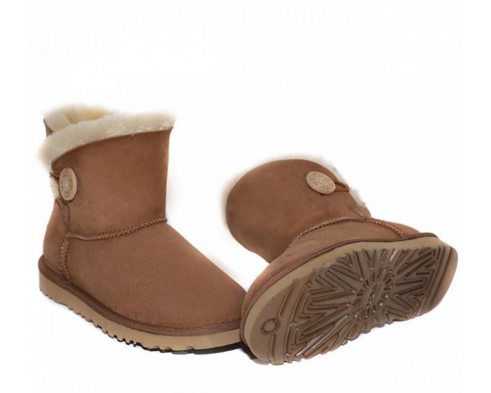 Купить UGG Mini Bailey Button II Chestnut