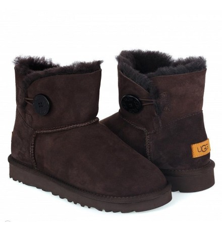 UGG Mini Bailey Button II Chocolate