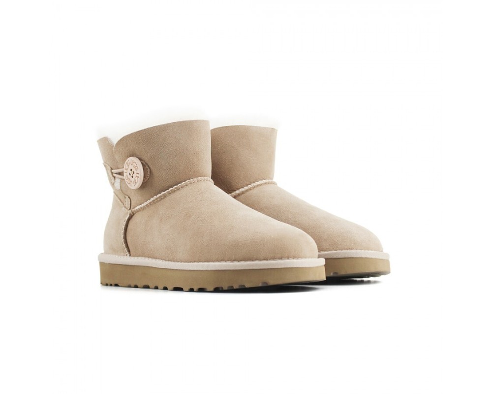Купить UGG Mini Bailey Button II Sand