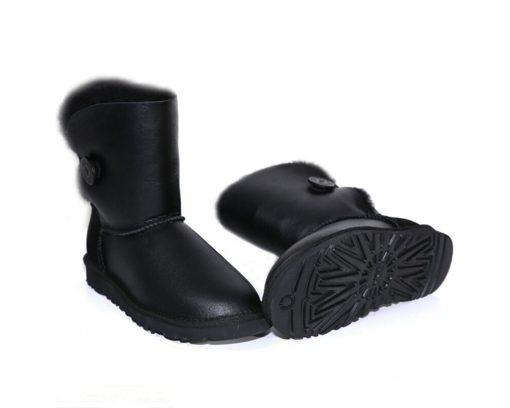 Купить UGG Bailey Button Metallic Black