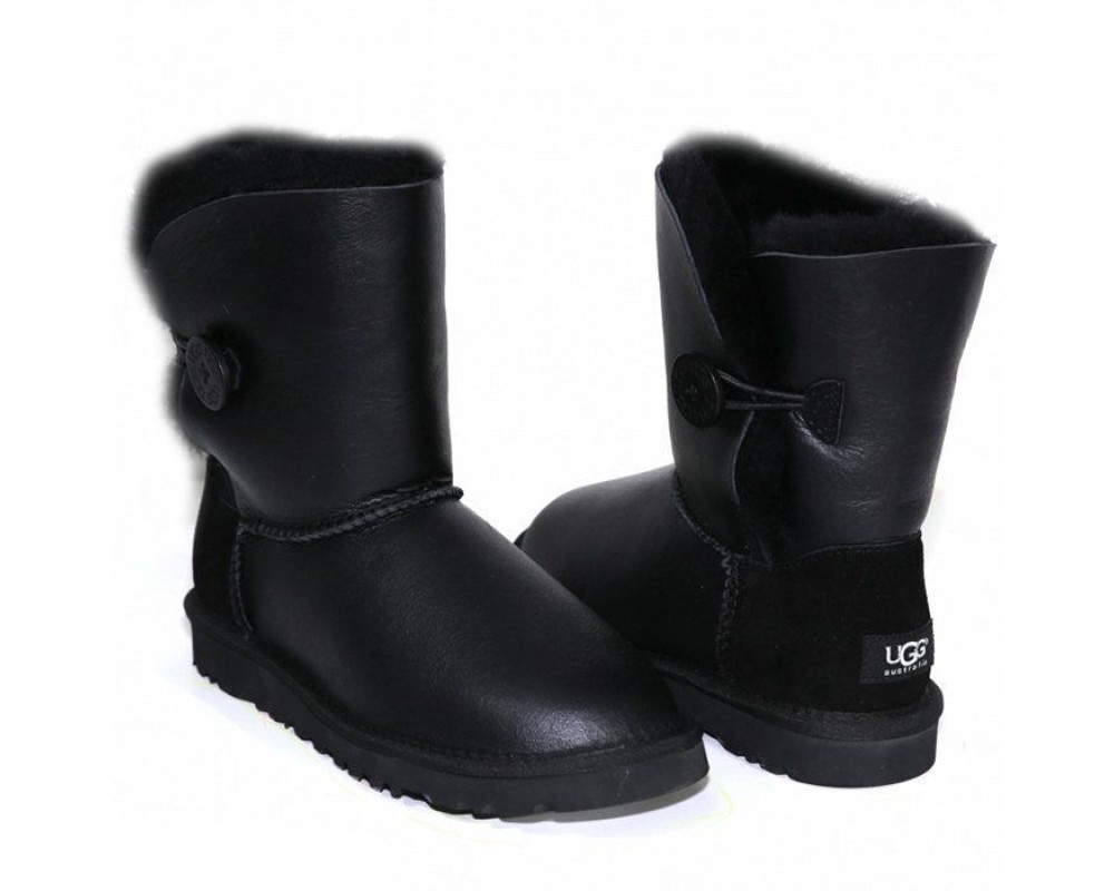 Купить UGG Bailey Button Metallic Black