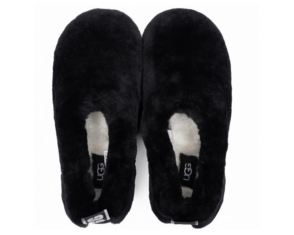 Купить Ugg Hailey Fluff Slippers Black