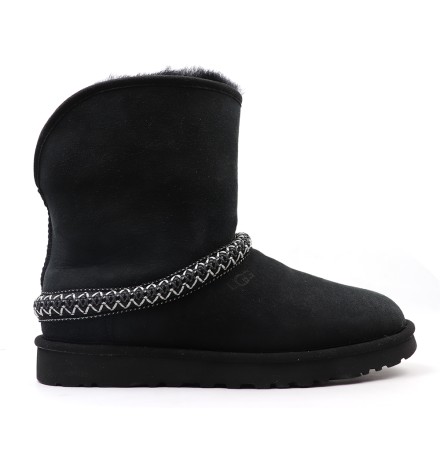 UGG Classic Short Cresent Black
