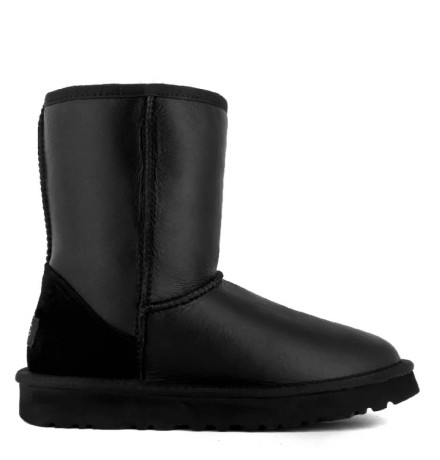 UGG Mens Classic Short Metallic Black