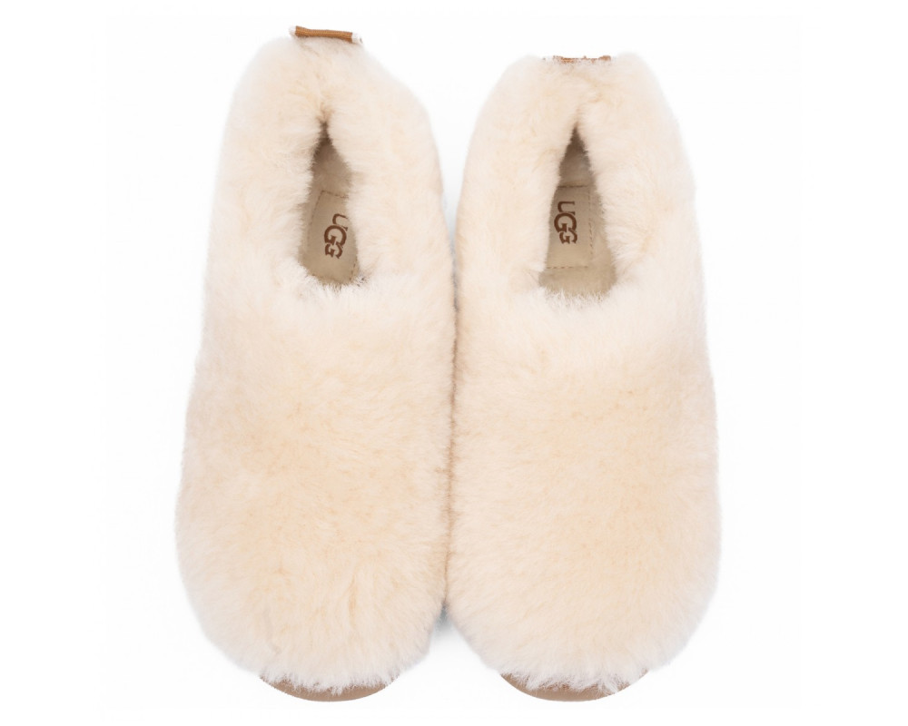 UGG Hailey Fluff Slippers Natural