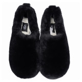 UGG Hailey Fluff Slippers Black