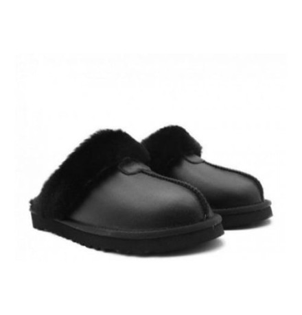 UGG Mens Slippers Scufette Metallic Black