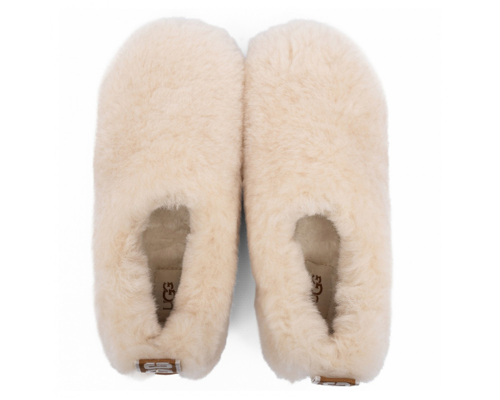 UGG Hailey Fluff Slippers Natural
