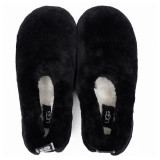 UGG Hailey Fluff Slippers Black