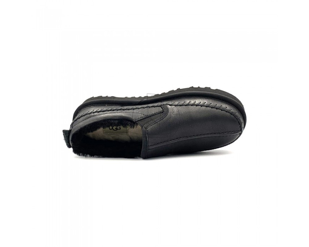 UGG Stitch Slip Leather Black