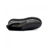 UGG Stitch Slip Leather Black