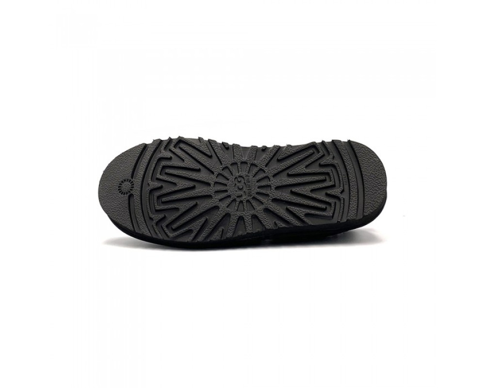 UGG Stitch Slip Leather Black