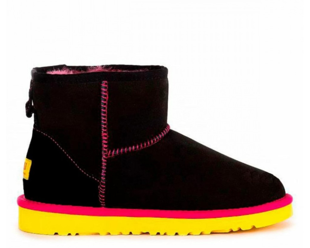 UGG Classic Mini II Black-Yellow