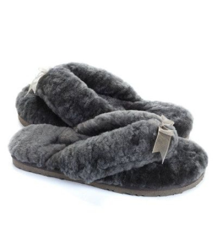 UGG Fluff Flip Flop II Grey