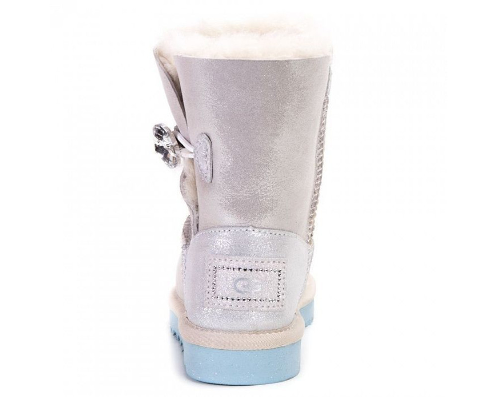 UGG Kids Bailey Button I Do White
