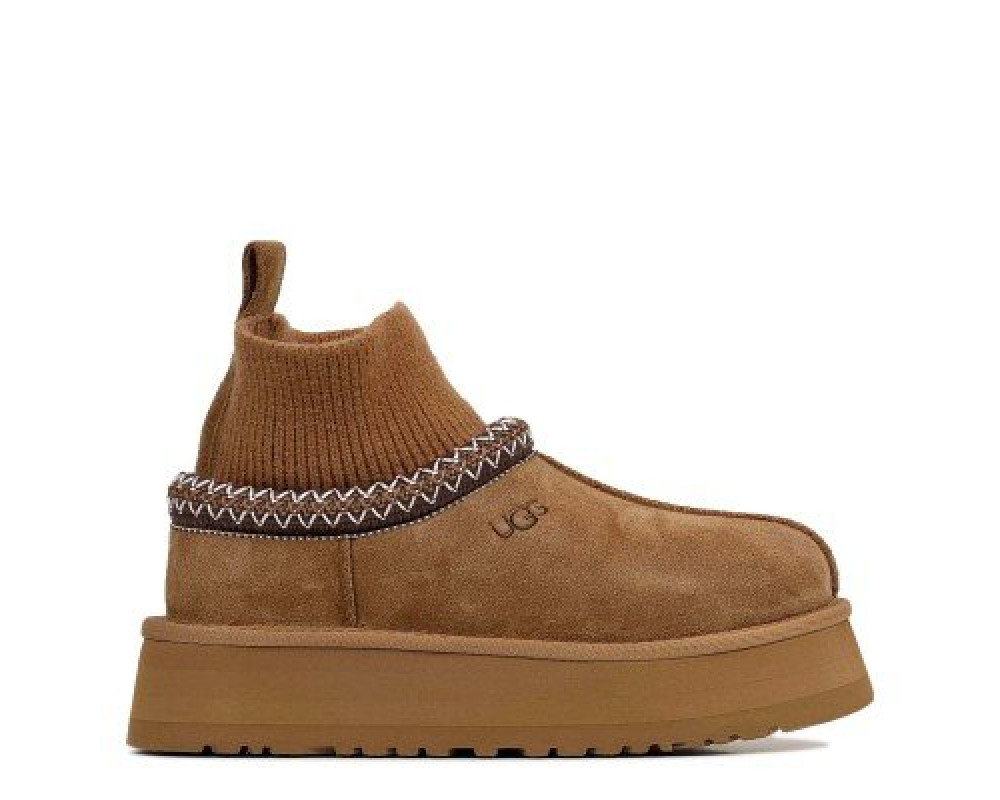 UGG Tazz Knit Platform Chestnut