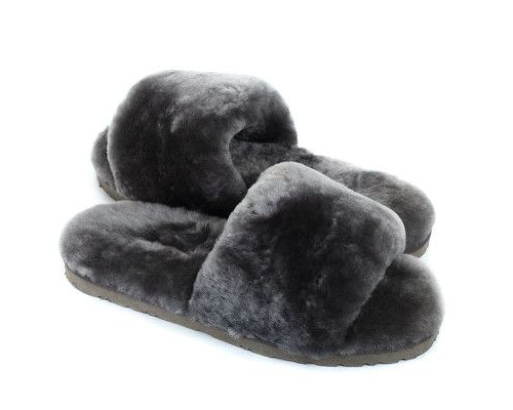 UGG Fluff Slide Slippers Grey