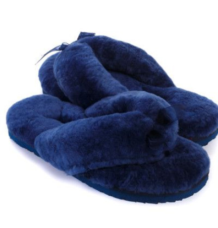 UGG Fluff Flip Flop II Navy Blue