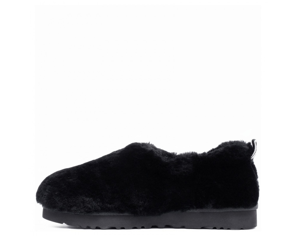 UGG Hailey Fluff Slippers Black