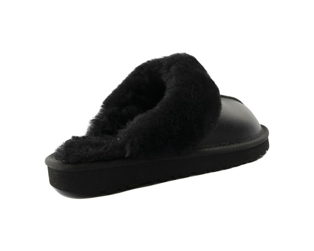 UGG Mens Slippers Scufette Metallic Black