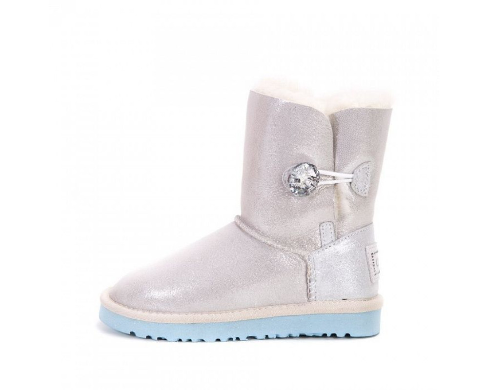 UGG Kids Bailey Button I Do White