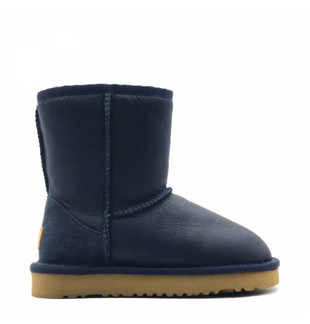 UGG Kids Classic Short Metallic Navy