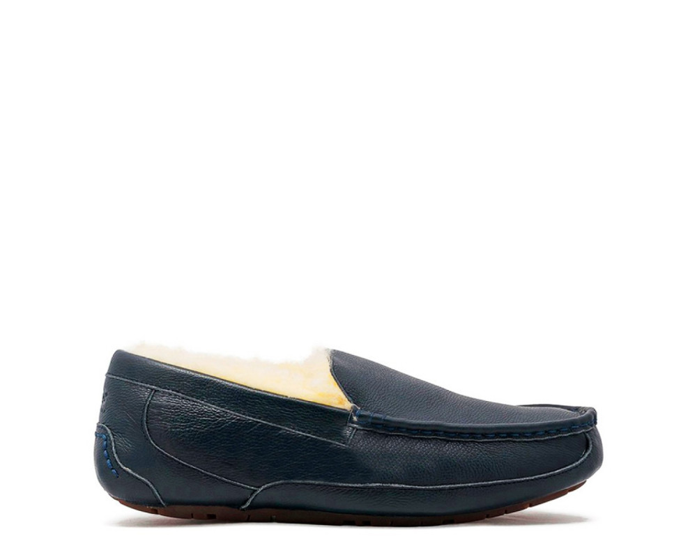 UGG Mens Ascot Leather Navy