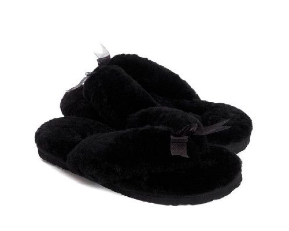 UGG Fluff Flip Flop II Black